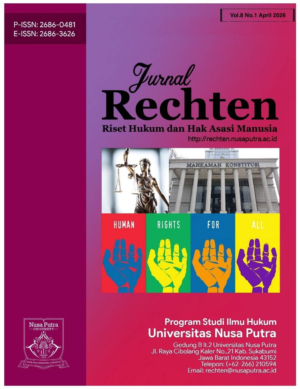 Jurnal Rechten: Riset Hukum dan Hak Asasi Manusia