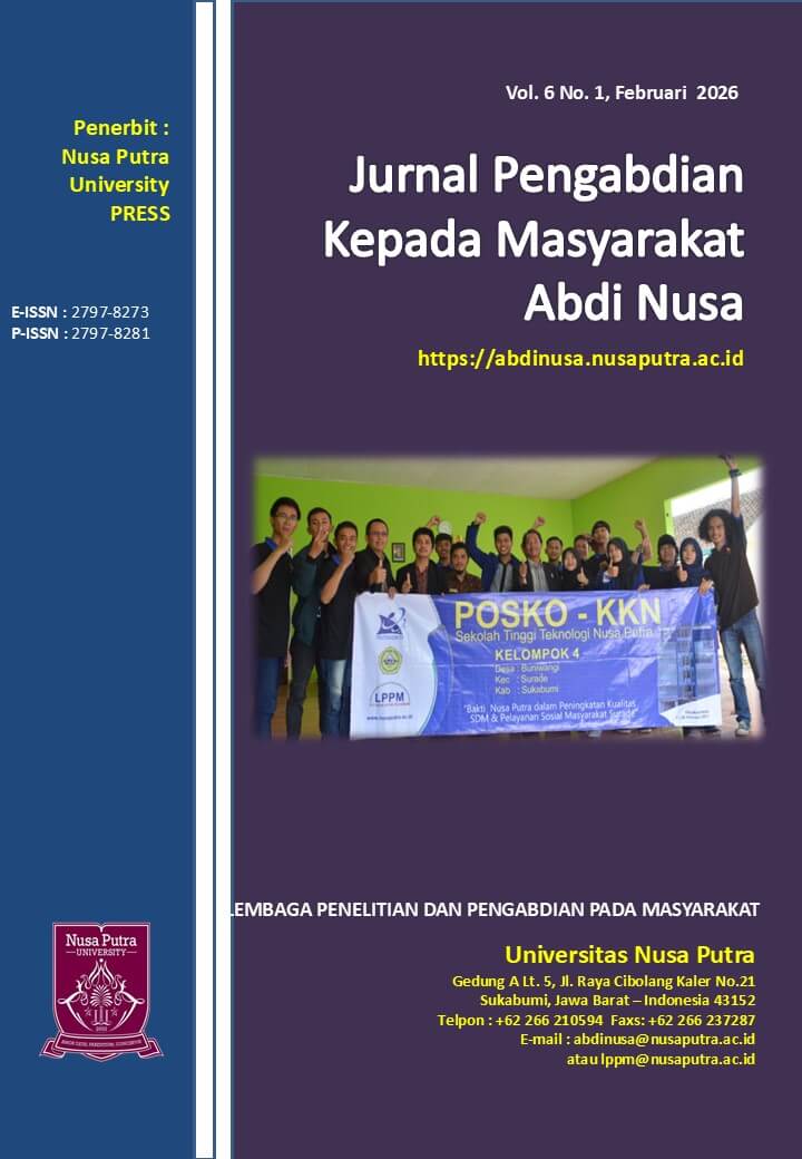 Jurnal Pengabdian Kepada Masyarakat Abdi Nusa